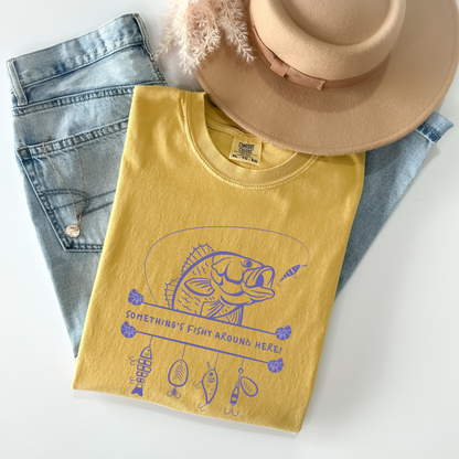 Something's Fishing Here Tshirt