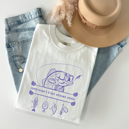 Something's Fishing Here Tshirt
