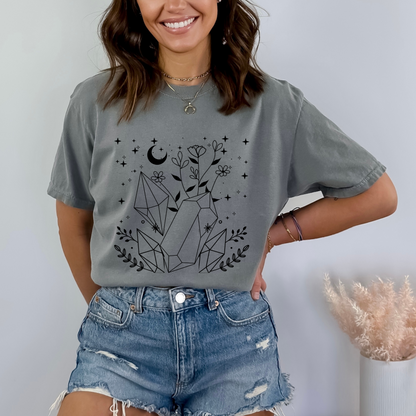 Celestial Crystal Gemstones T-Shirt