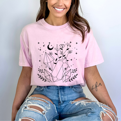 Celestial Crystal Gemstones T-Shirt