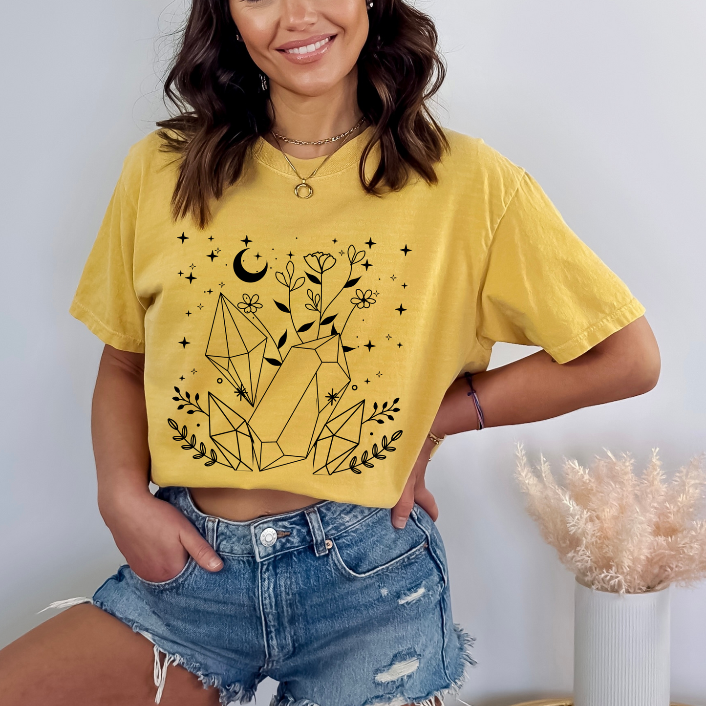 Celestial Crystal Gemstones T-Shirt
