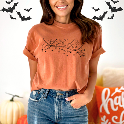 Spider Web Halloween T-Shirt