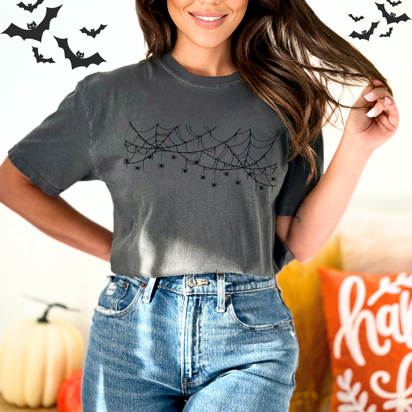 Spider Web Halloween T-Shirt