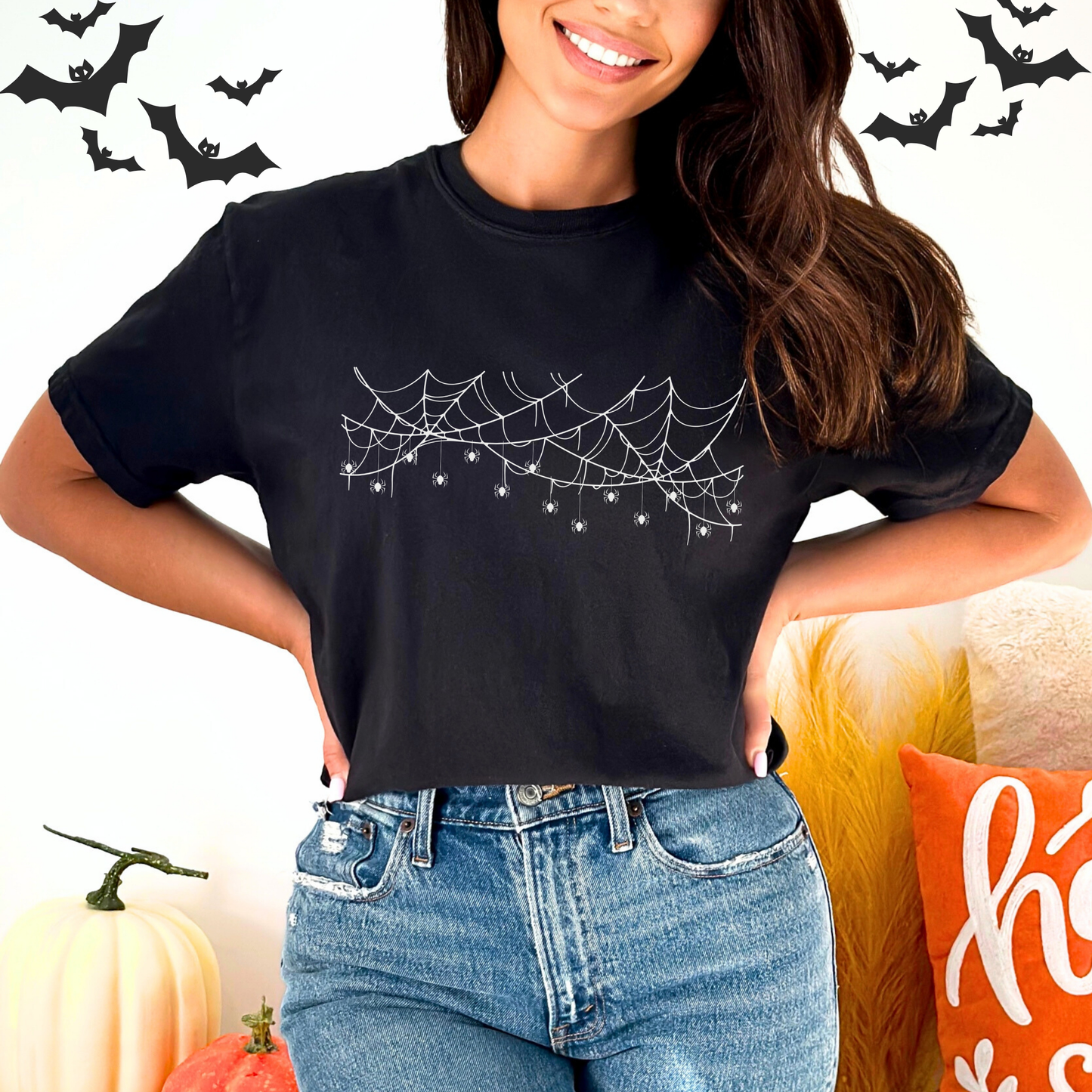 Spider Web Halloween T-Shirt