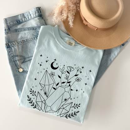 Celestial Crystal Gemstones T-Shirt