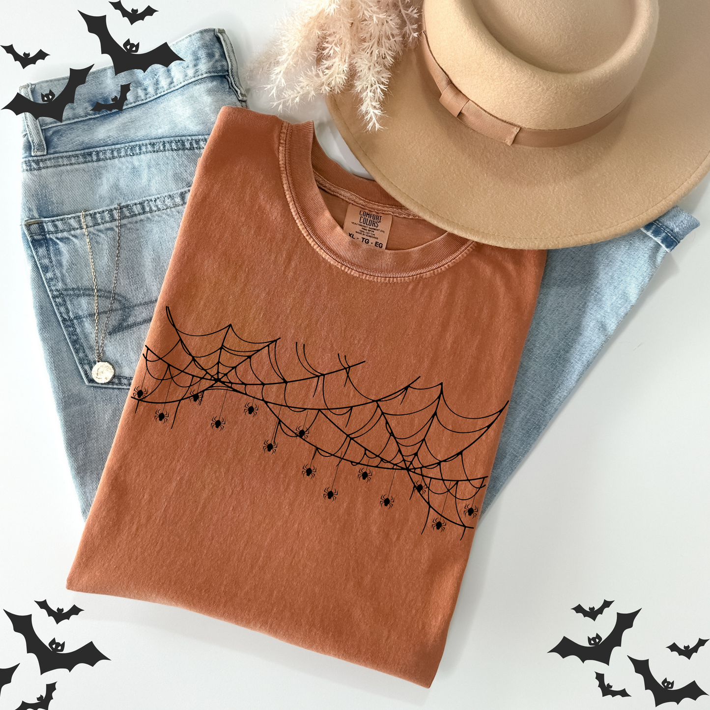 Spider Web Halloween T-Shirt