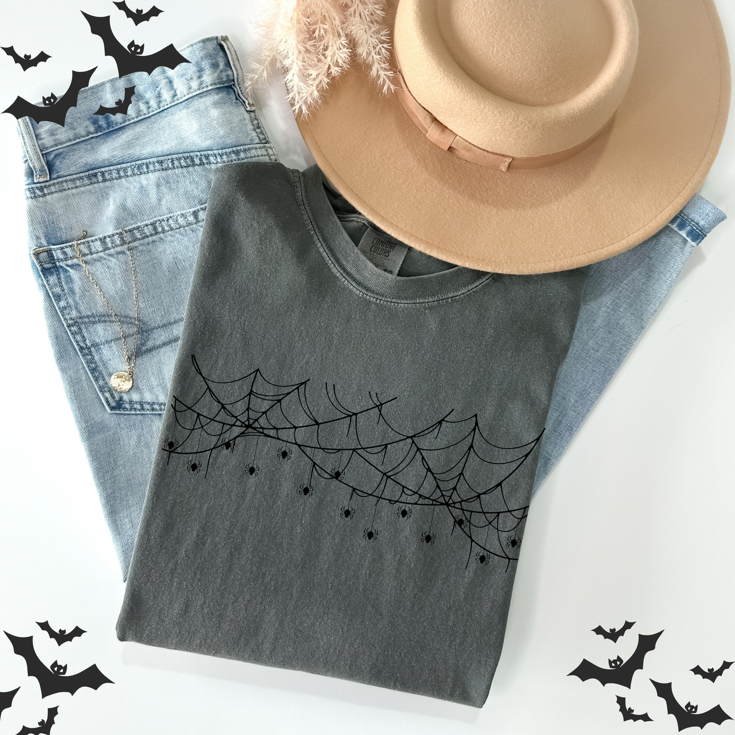 Spider Web Halloween T-Shirt