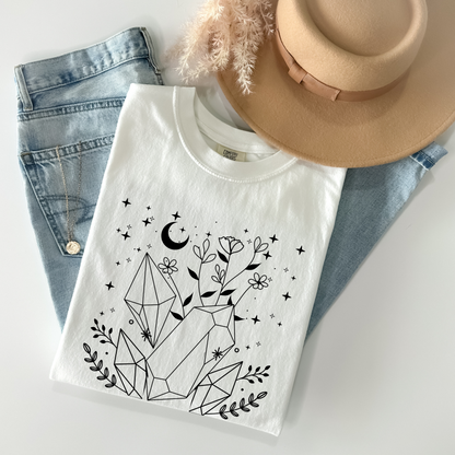 Celestial Crystal Gemstones T-Shirt