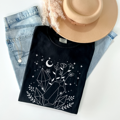 Celestial Crystal Gemstones T-Shirt