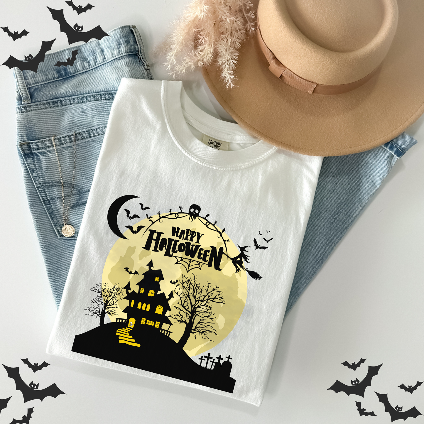 Happy Halloween Spooky Skeleton T-Shirt