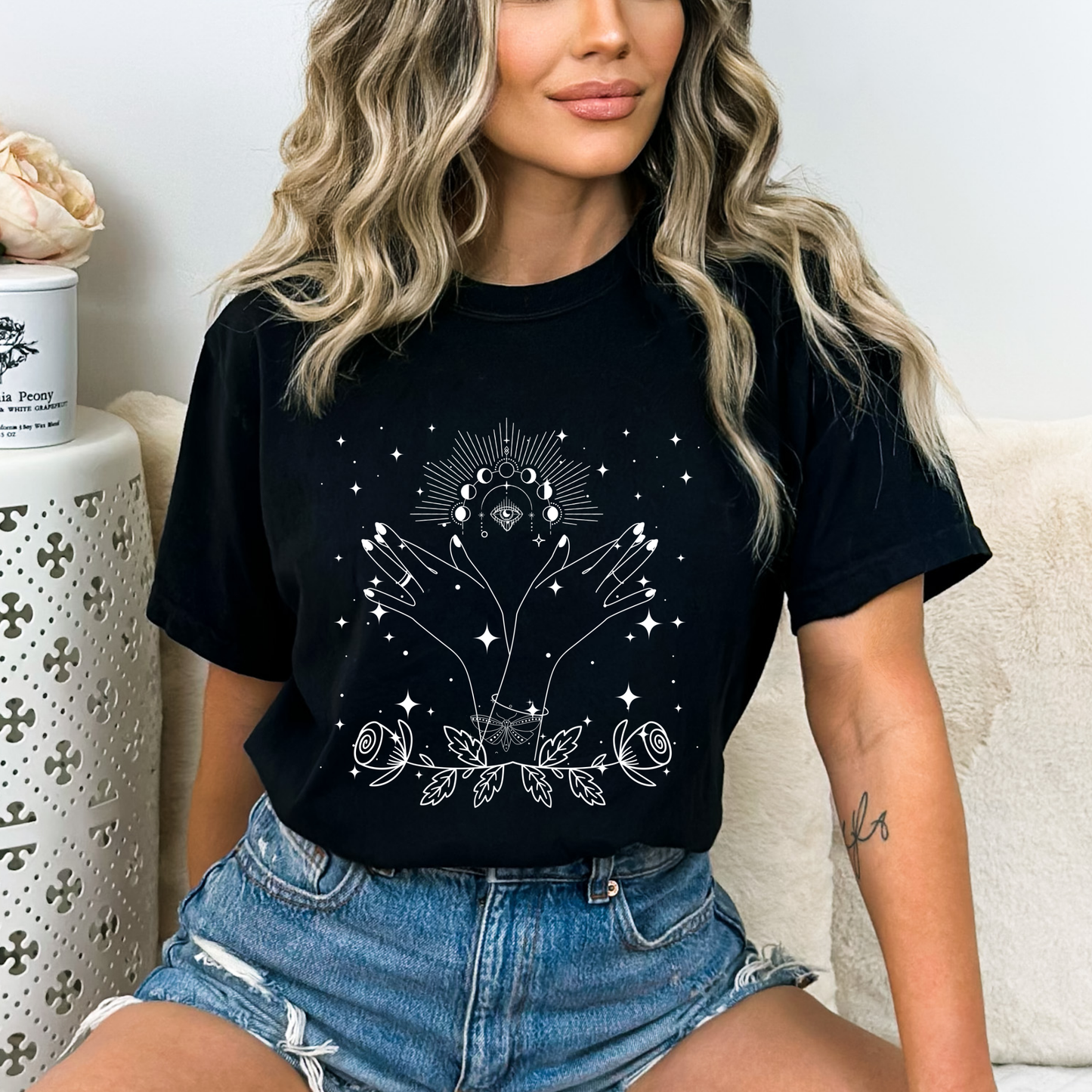 Abstract Magic Bohemian Rose T-Shirt