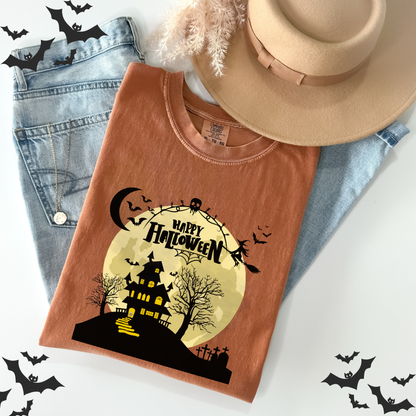 Happy Halloween Spooky Skeleton T-Shirt