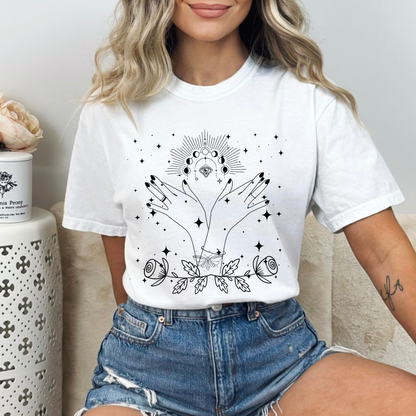 Abstract Magic Bohemian Rose T-Shirt