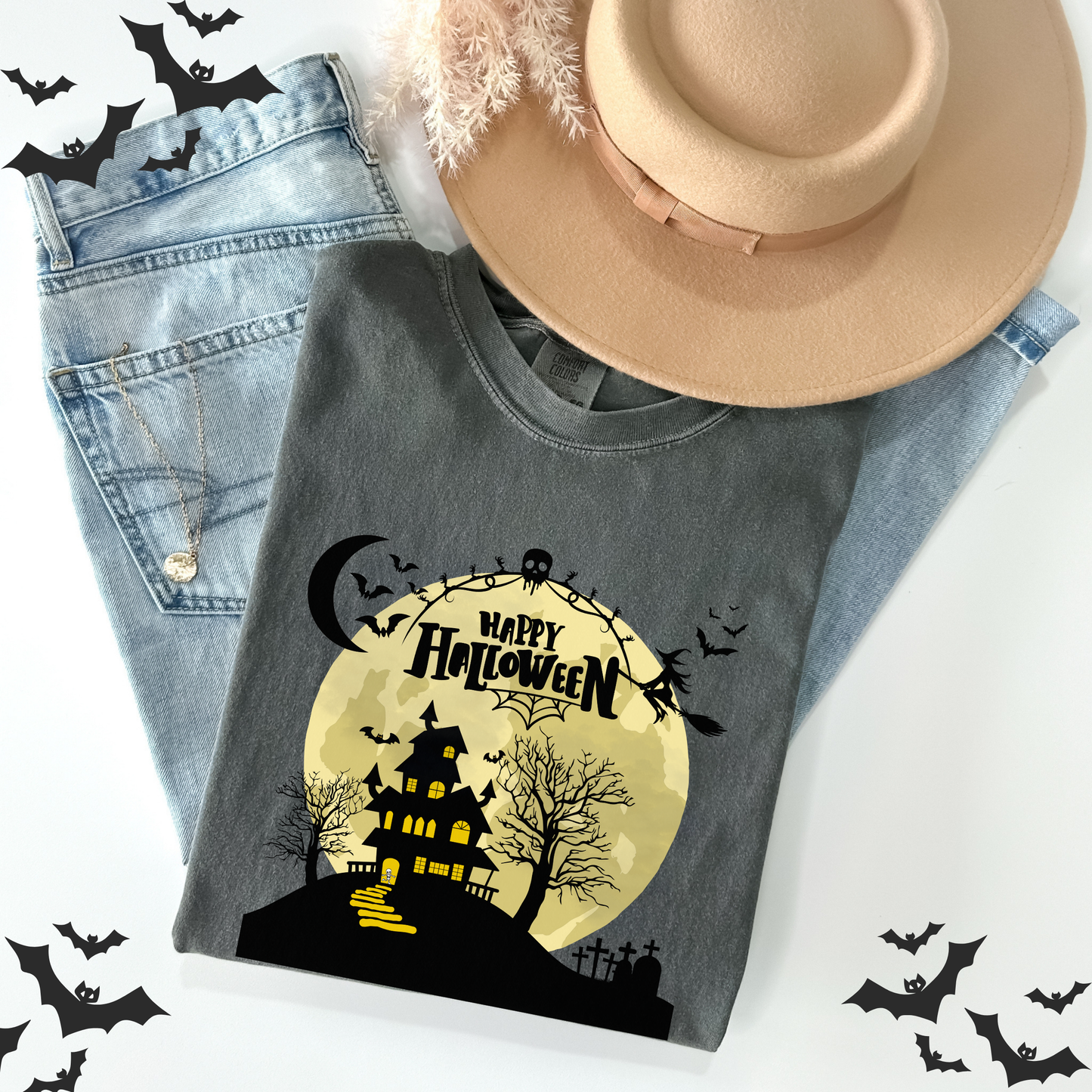Happy Halloween Spooky Skeleton T-Shirt