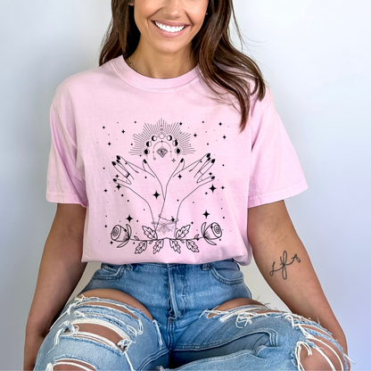 Abstract Magic Bohemian Rose T-Shirt
