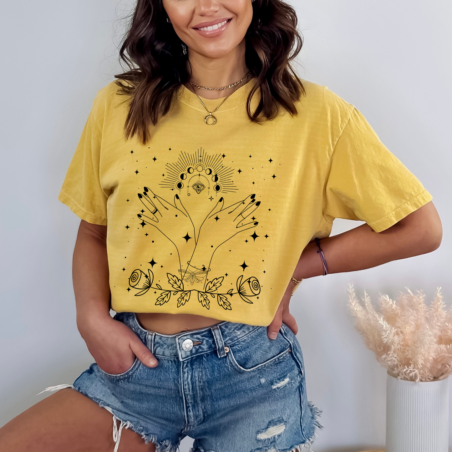 Abstract Magic Bohemian Rose T-Shirt