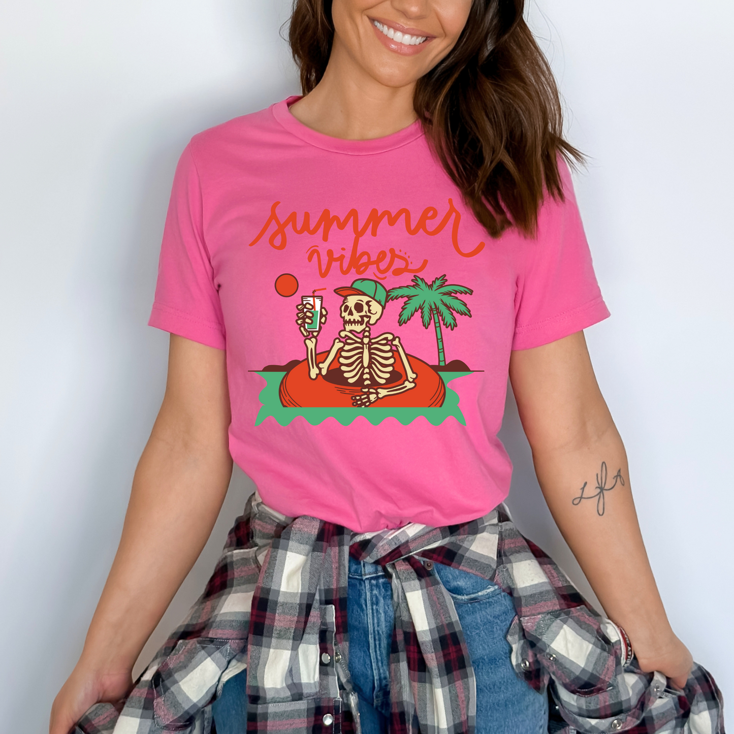 Skeleton Tee - Retro Summer Vibes