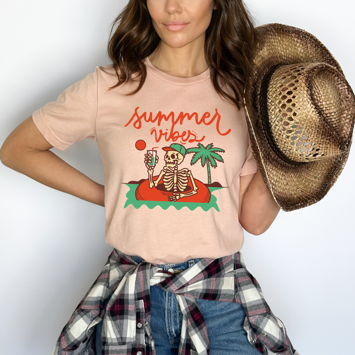Skeleton Tee - Retro Summer Vibes
