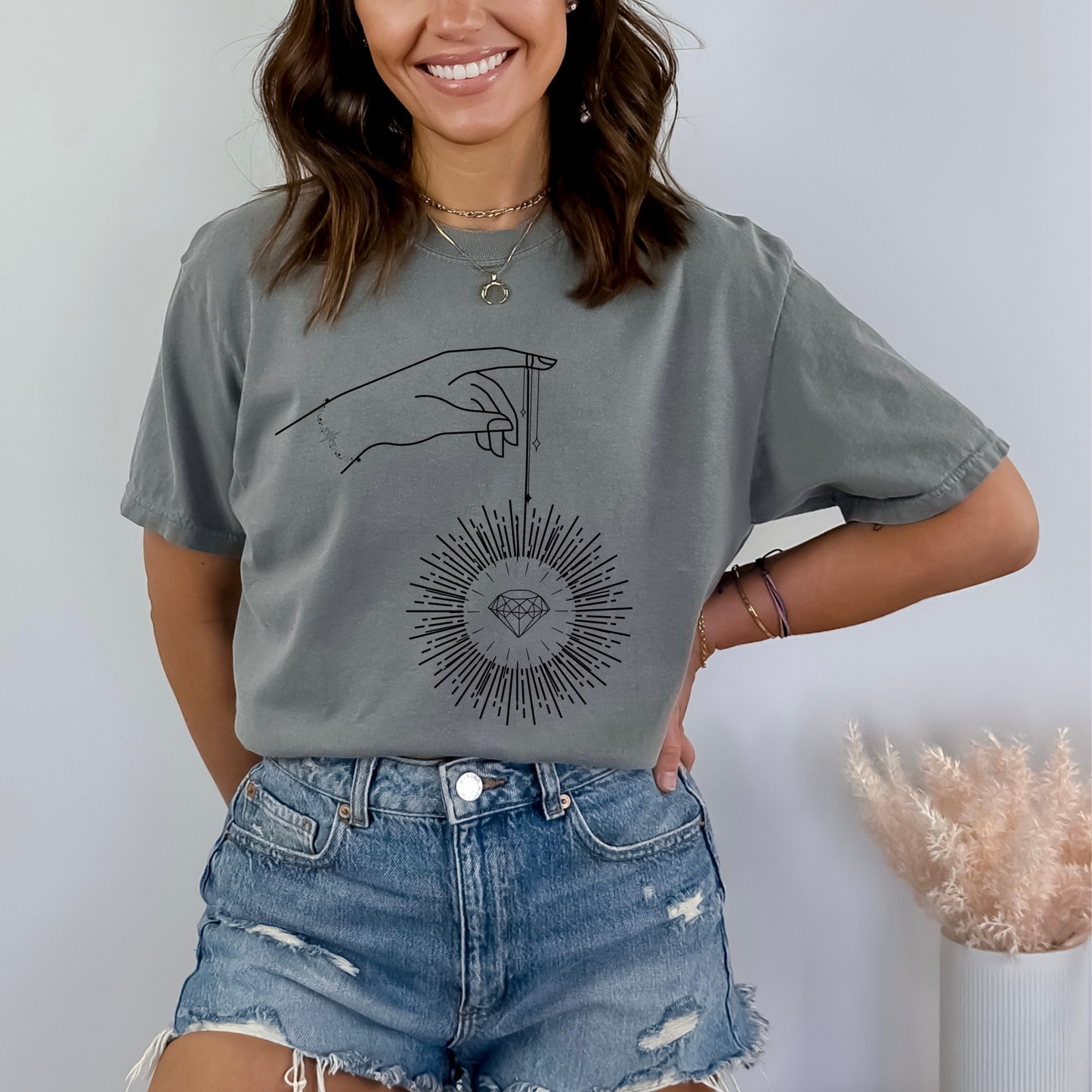 Celestial Bright Diamond Mystical Hand T-Shirt