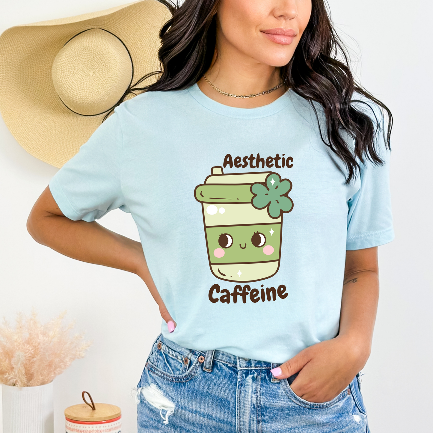 Aesthetic Caffeine Matcha Green Tea T-Shirt