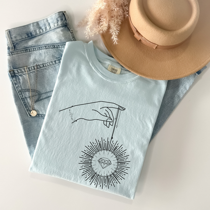 Celestial Bright Diamond Mystical Hand T-Shirt