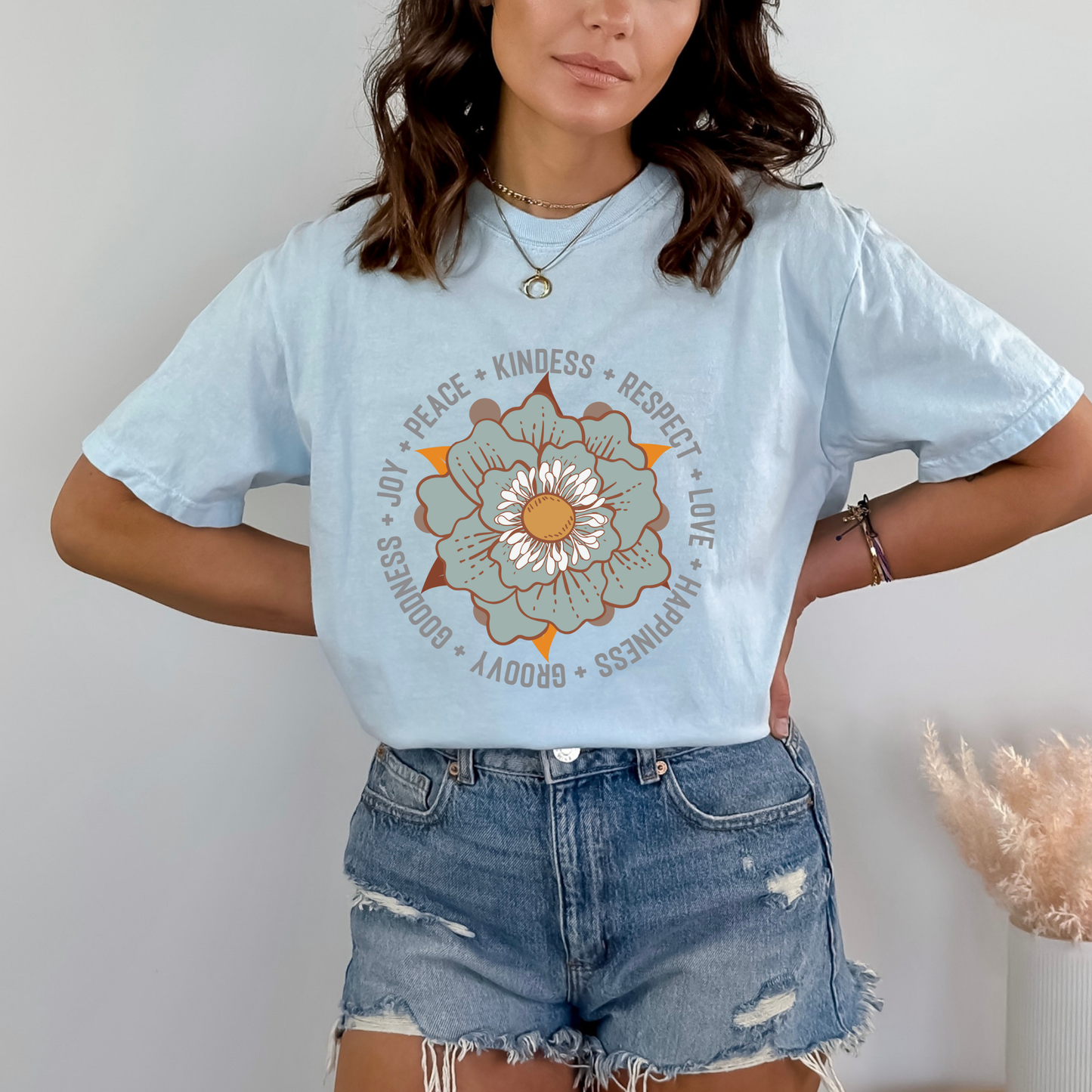 Groovy Flower Inspirational Retro T-Shirt