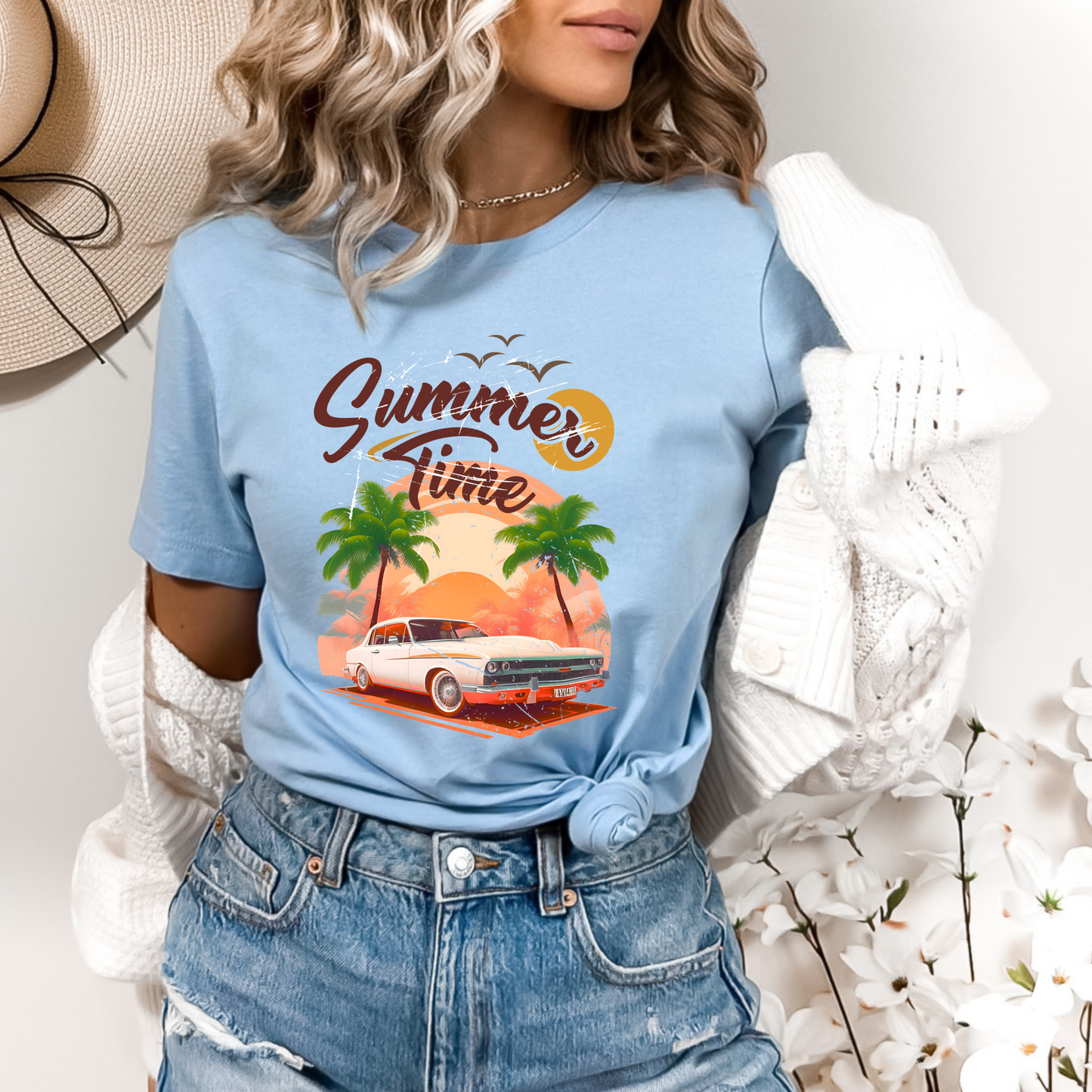 Vintage Car Summer Time Beach
