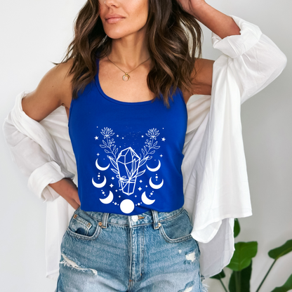 Crystal Moon Goddess Racerback Tank