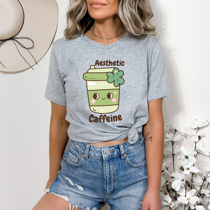 Aesthetic Caffeine Matcha Green Tea T-Shirt