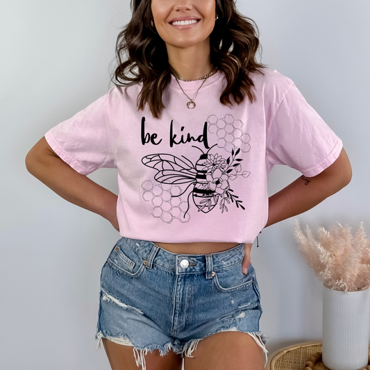 Be Kind Floral Bee T-shirt