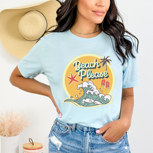 Retro Beach, Palm Tree, Star fish , sandal retro beach 90