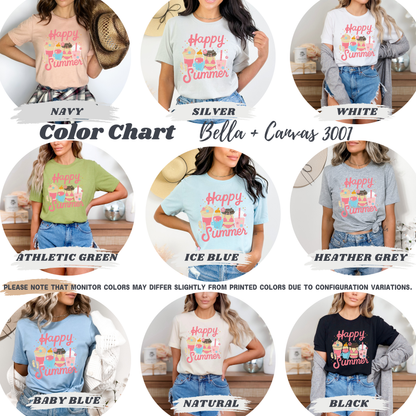 Retro Happy Summer Vibes Tee