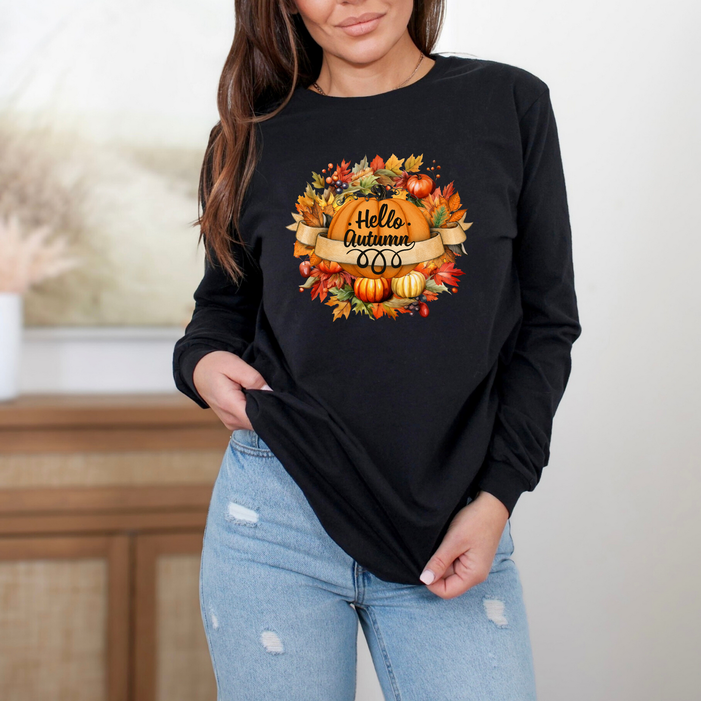 Hello Autumn Long Sleeve Shirt