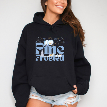Pine Frosted Funny Snowman Hoodie