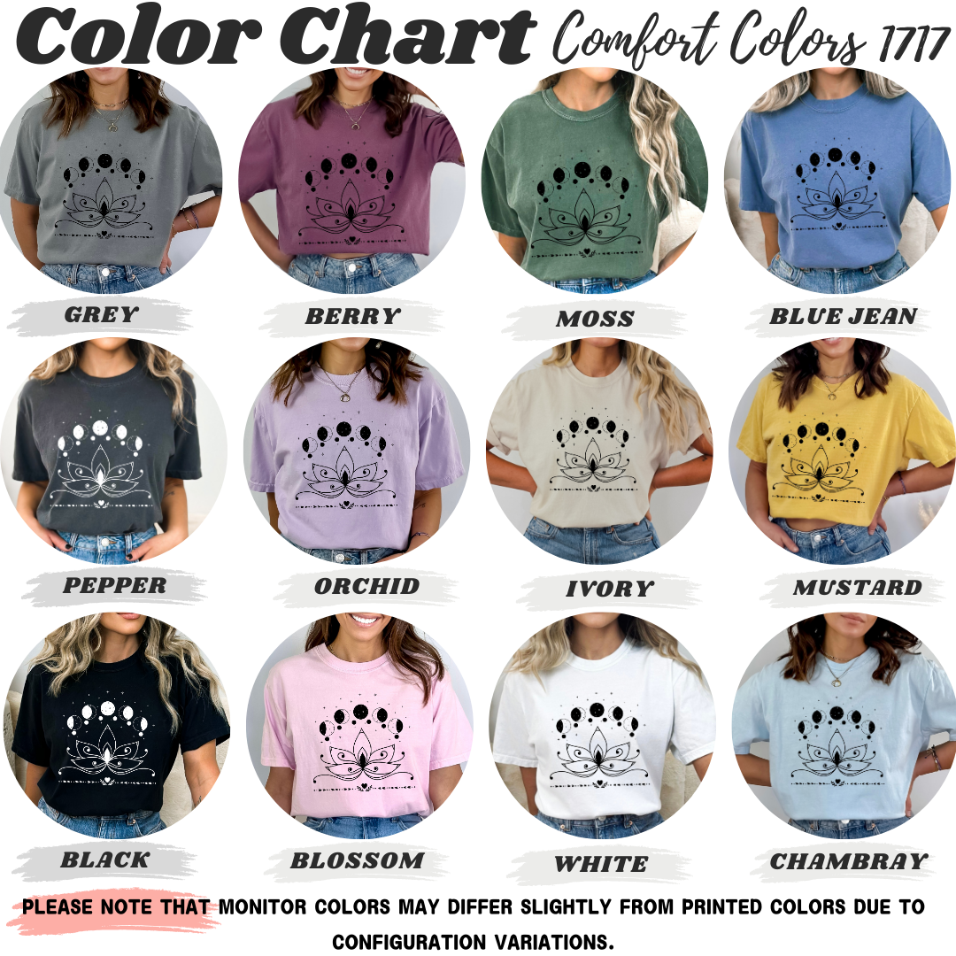 Lotus Moon Phases T-Shirt