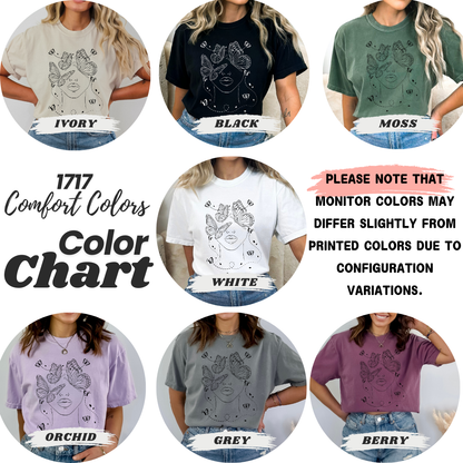 Women's Face Butterfly T-Shirt