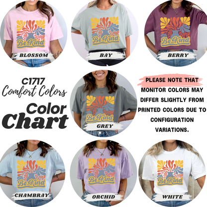 Retro Be Kind Groovy Plants Tee