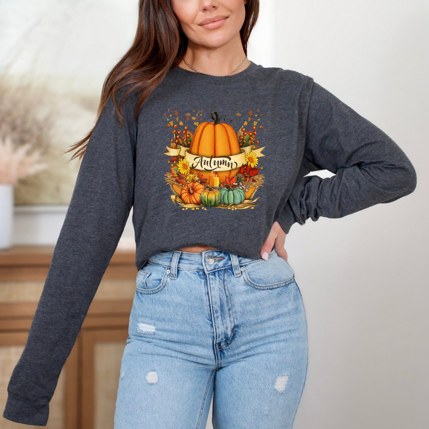 Snug Autumn Pumpkin Sweatshirt