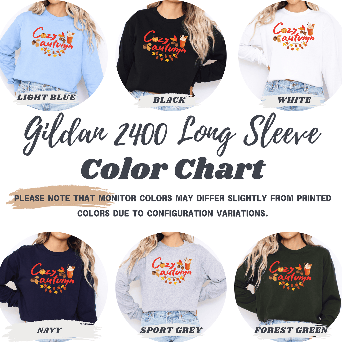 Aesthetic Acorn Cozy Autumn Long Sleeve Shirt