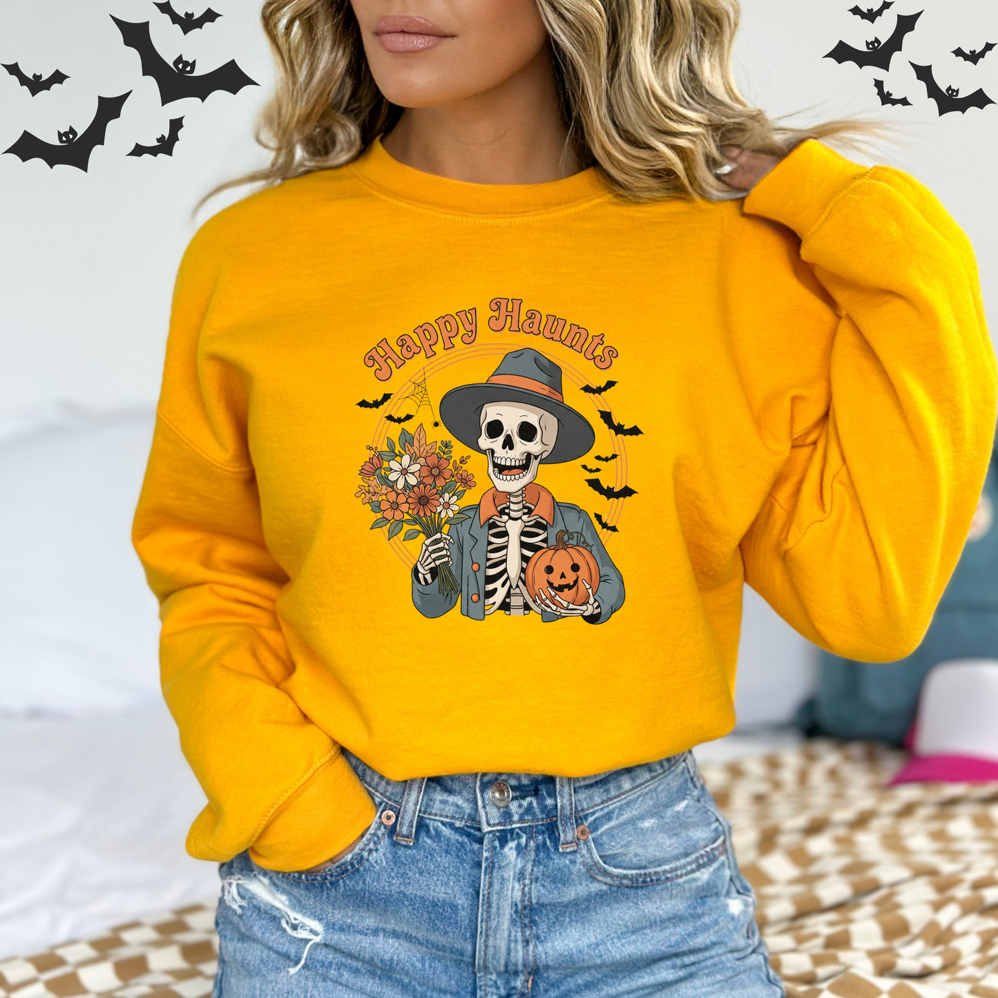 Friendly Skeleton Vintage Halloween T-Shirt