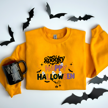 Cute Ghosts Spooky Happy Halloween Sweatshirt