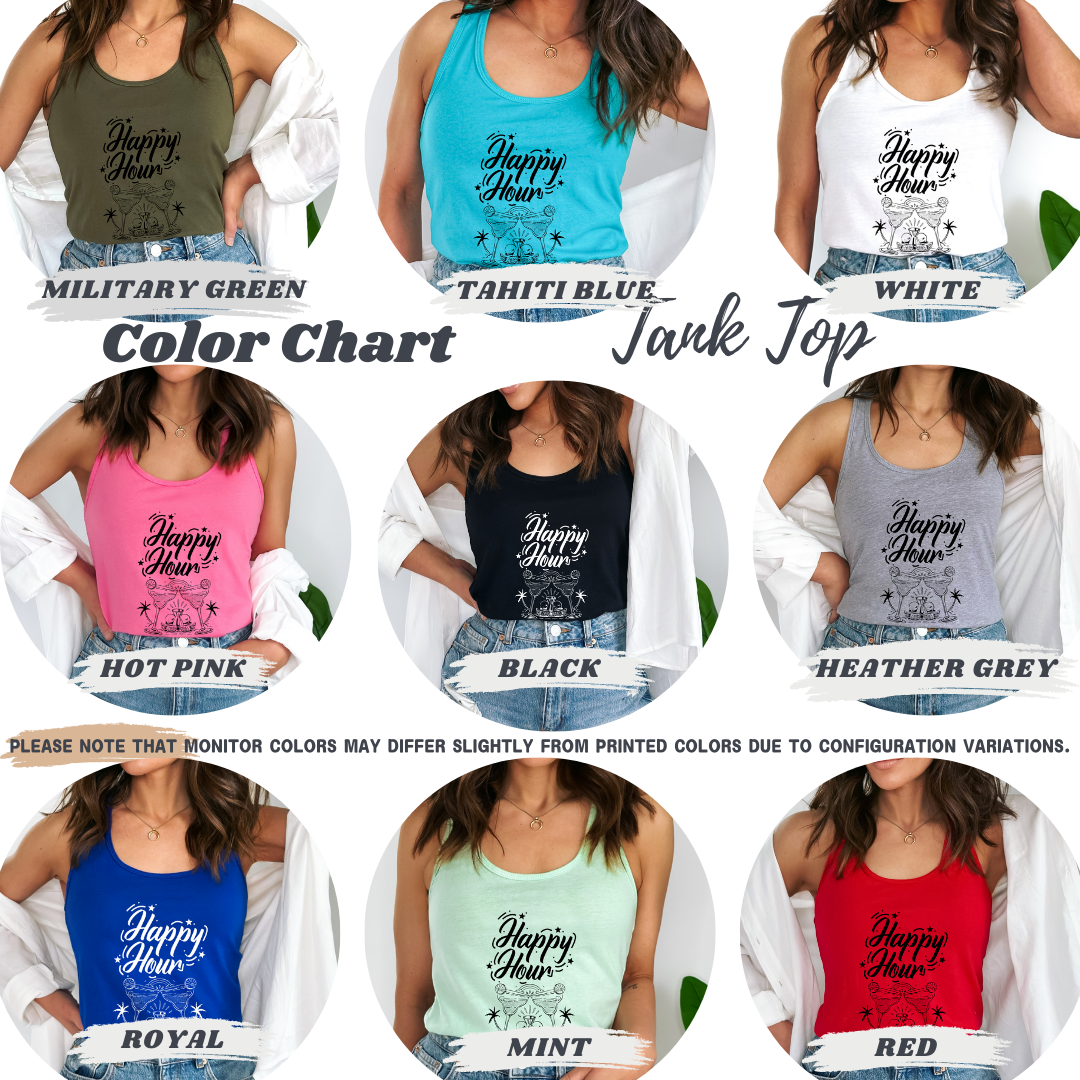 Happy Hour Cocktail Women's Ideal Tank Top