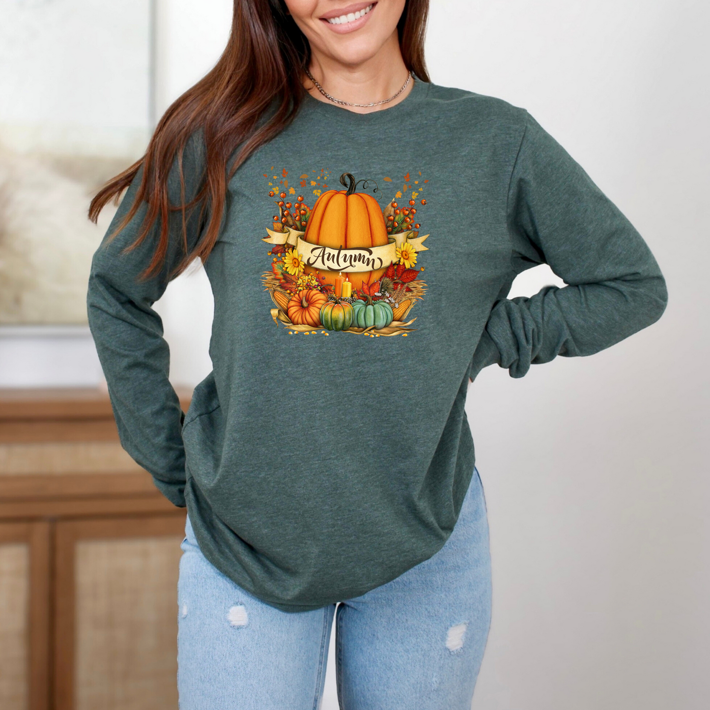 Snug Autumn Pumpkin Sweatshirt