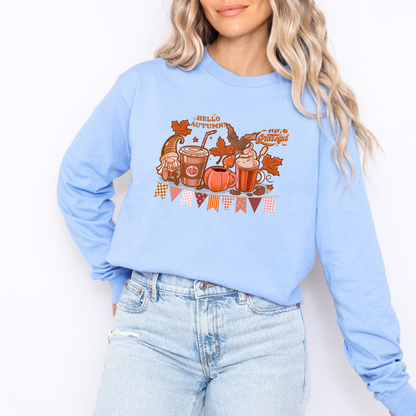 Hello Autumn Gnome Long Sleeve Shirt