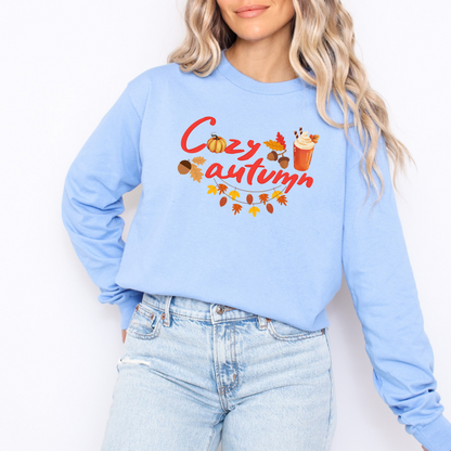 Aesthetic Acorn Cozy Autumn Long Sleeve Shirt