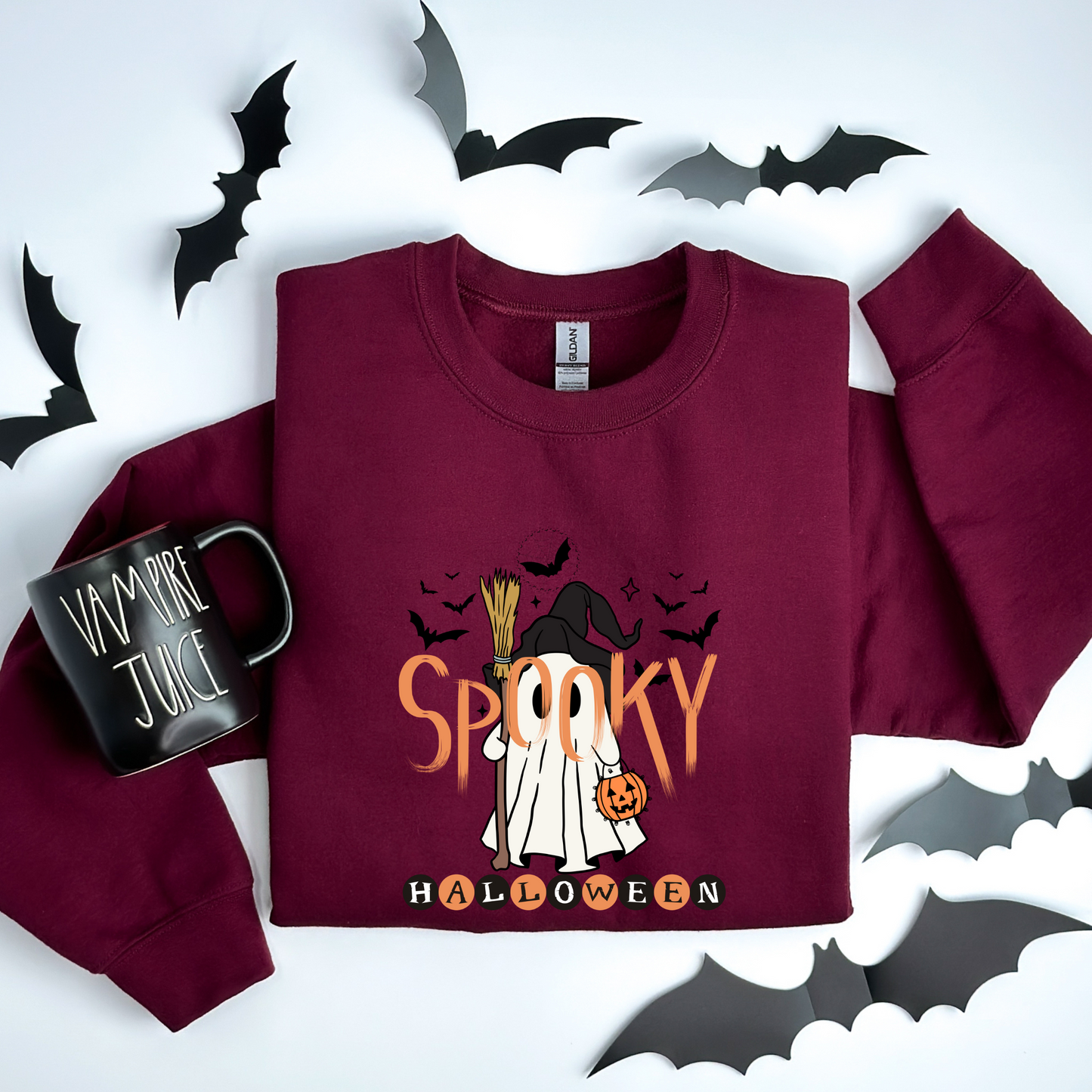Cute Ghost Witch Halloween Magic Sweatshirt