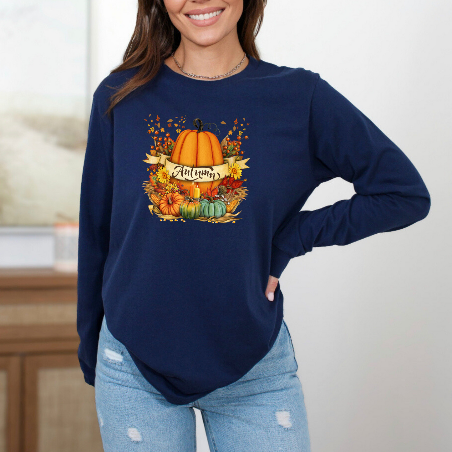 Snug Autumn Pumpkin Sweatshirt