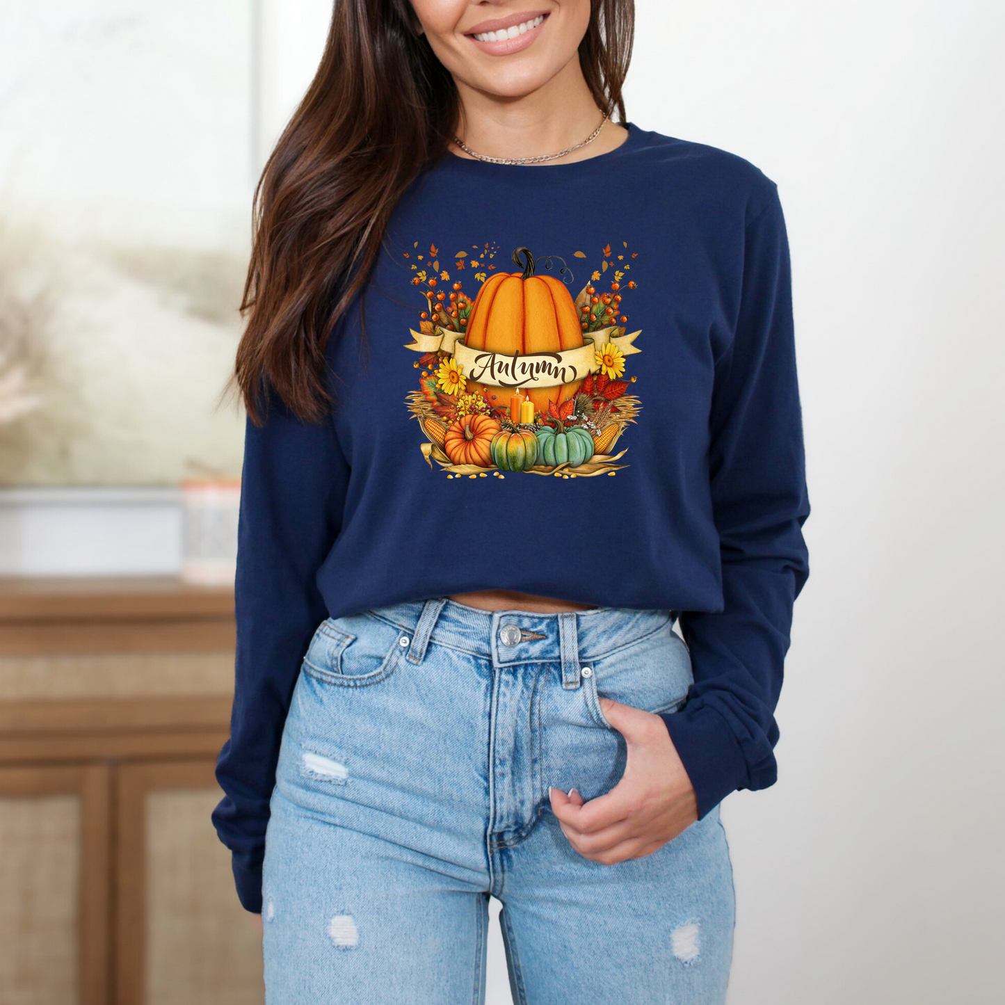 Snug Autumn Pumpkin Sweatshirt