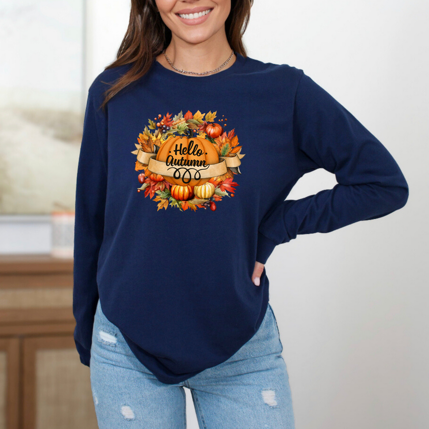Hello Autumn Long Sleeve Shirt