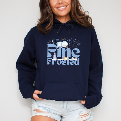 Pine Frosted Funny Snowman Hoodie